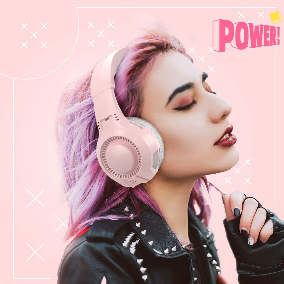 Soft cushioned ear cups of Anivia AH68S headset for comfort