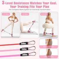 Ankle resistance bands with cuffs for compatible lower-body fitness movements.