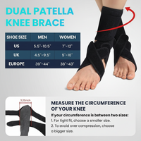 Close-up of adjustable straps on ankle stabilizer for secure fit