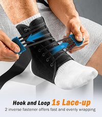 Ankle support brace for running sports workouts and active recovery