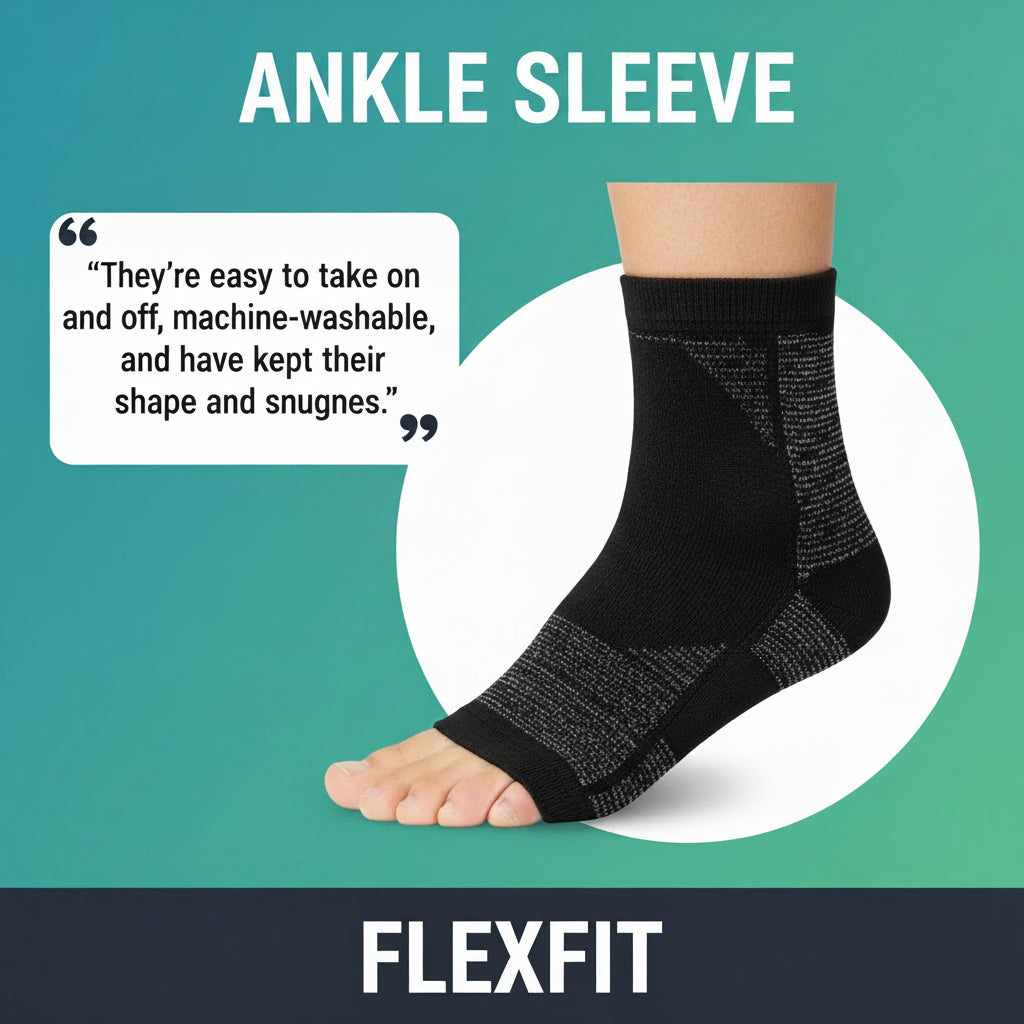 Lightweight ankle support socks for sports, workouts and walking