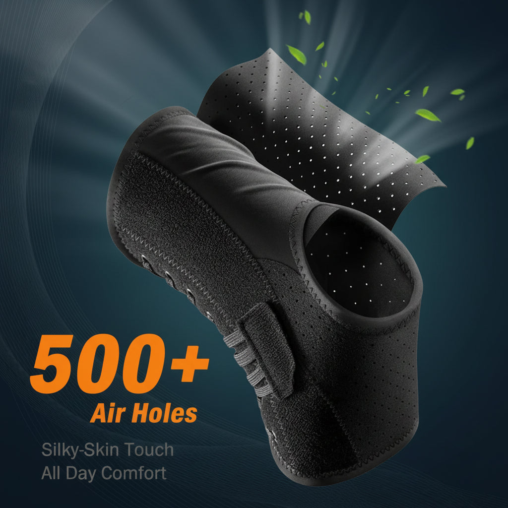  Ankle support with auto-shaped pads for secure comfortable fit