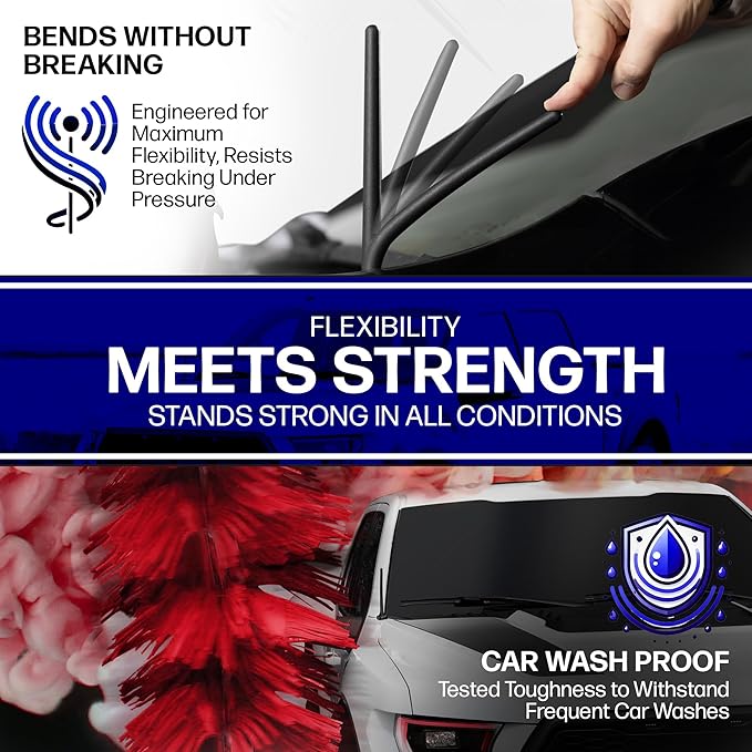 AntennaMastsRus Short Rubber Antenna, Car Wash Proof and Durable for Chevrolet Silverado 1500