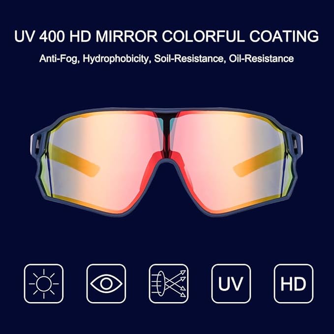 Anti glare sunglasses for driving cycling and outdoor activities