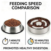 stainless steel dog feeder with anti-slip base