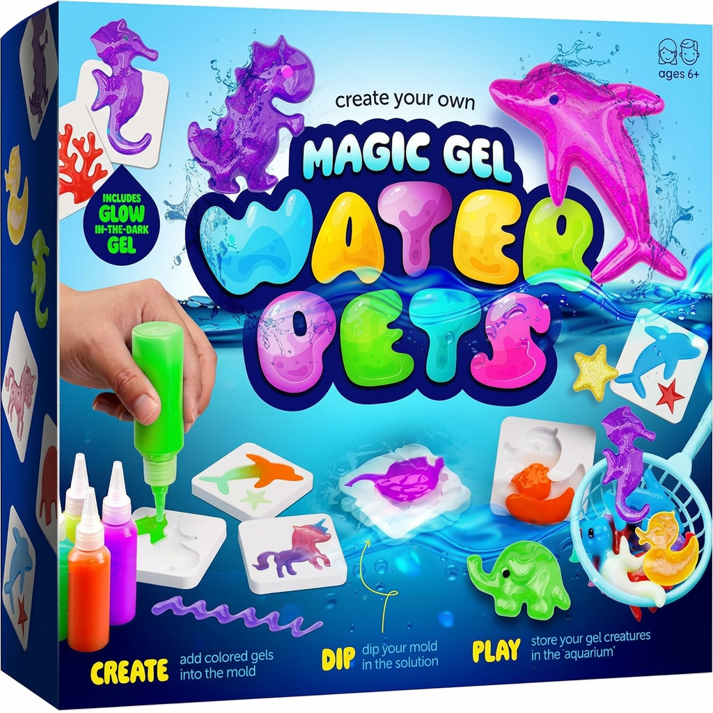 Aqua Fairy Water Gel Kit for kids to make their own squishy pets