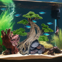 Aquarium Centerpiece Decoration With Tree Stump Design