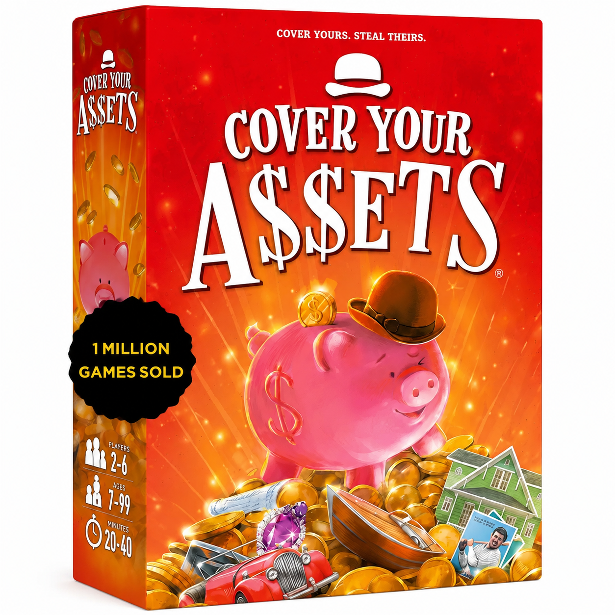 Asset building card game for family fun strategy gameplay