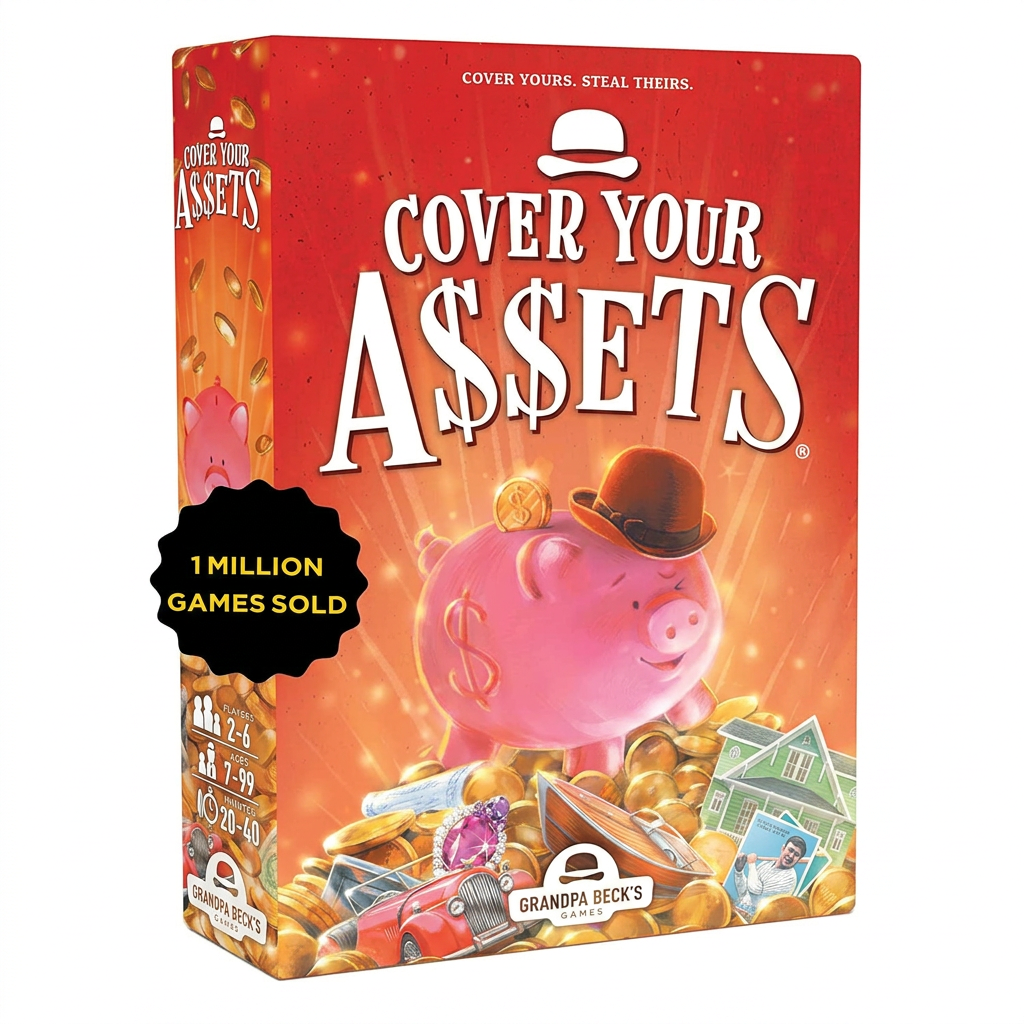 Asset building card game for family fun strategy gameplay