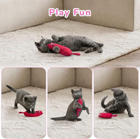 Assorted catnip mouse play toys shown as a set