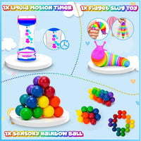 Assorted fidget toy set with multiple activity designs
