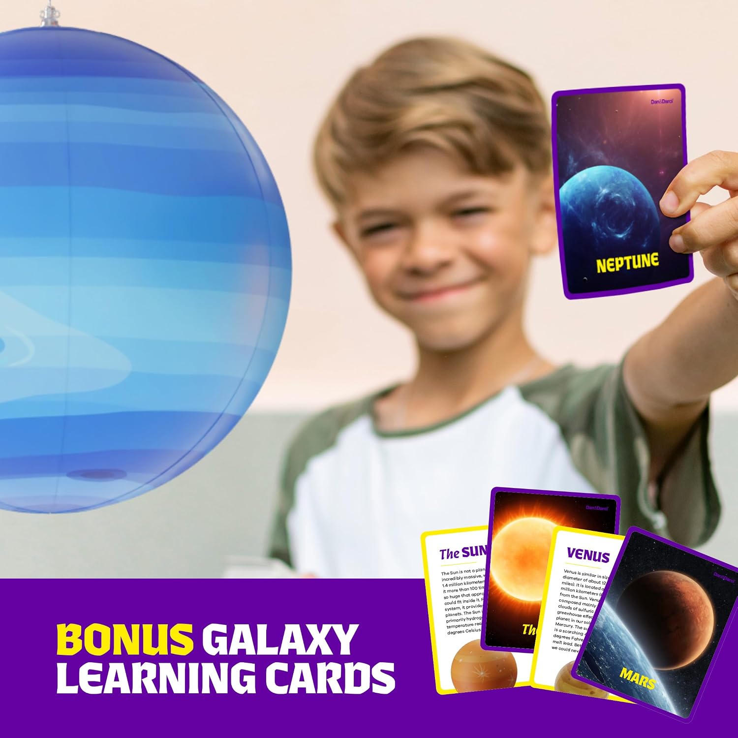 Astronomy science toy for kids with colorful solar system planets