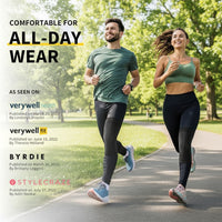 Athletic knee compression sleeves for sports running basketball and workout recovery