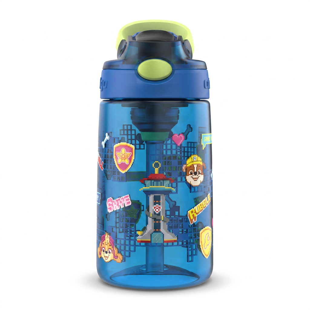 Aubrey kids water bottle with straw lid