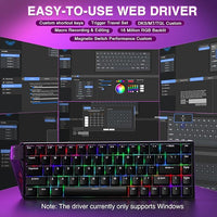 AULA WIN68 HE RGB backlit keyboard lighting effects