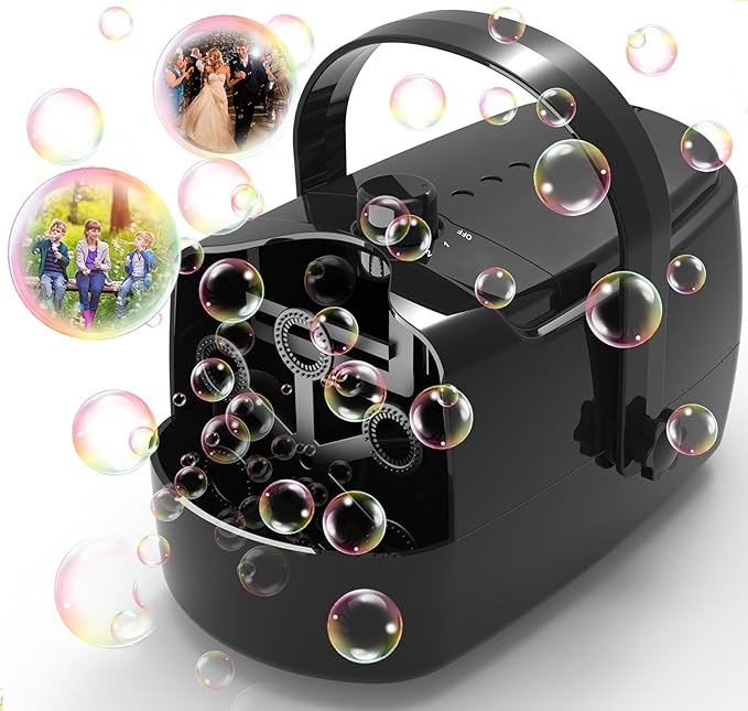 Automatic Bubble Machine For Kids Indoor Outdoor Play