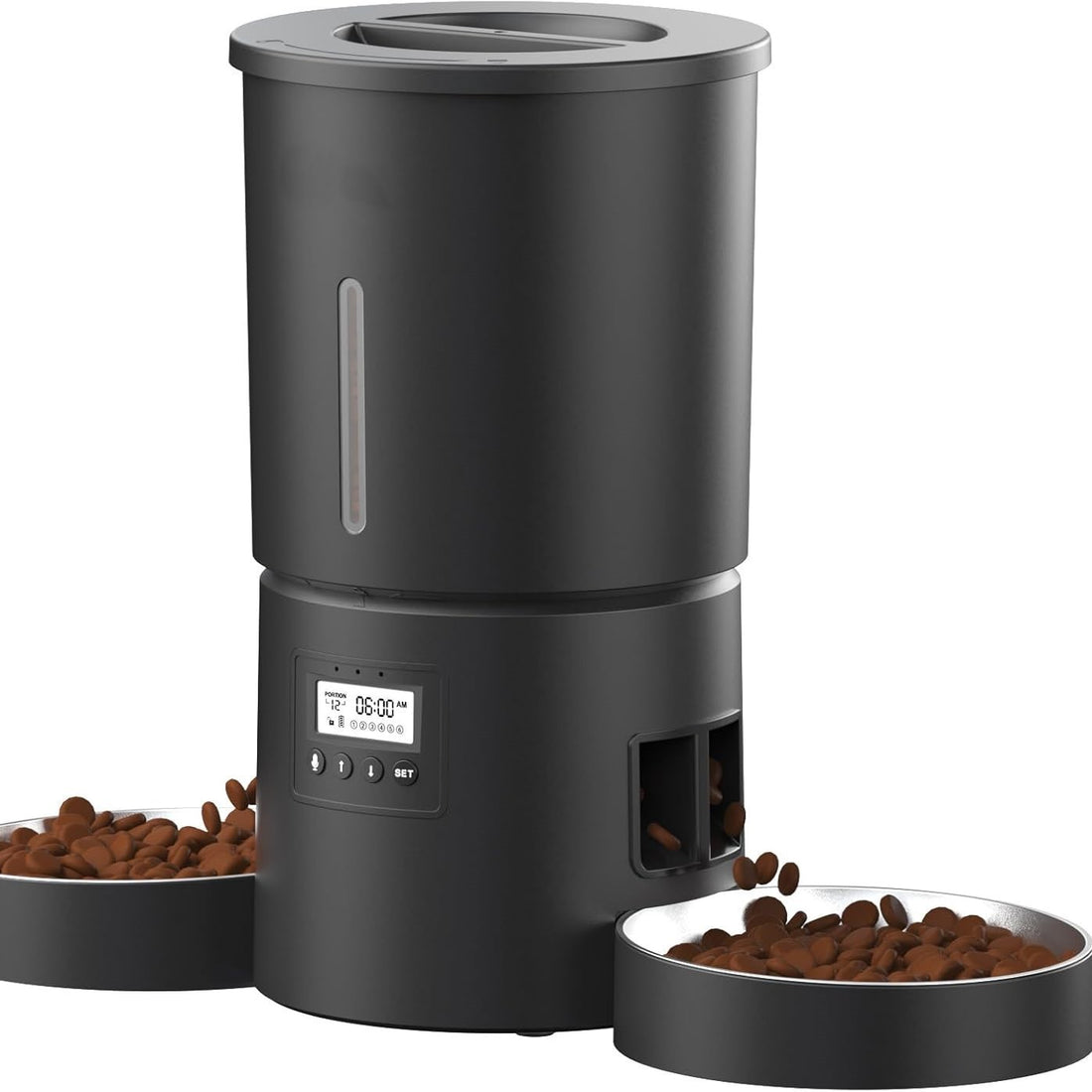 Automatic Cat Feeder Dual Bowl 4.2L WiFi Smart Pet Feeder