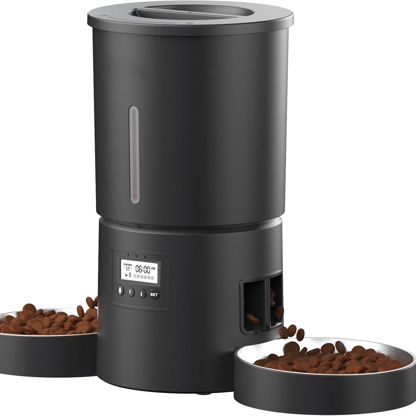 Automatic Cat Feeder Dual Bowl 4.2L WiFi Smart Pet Feeder
