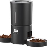 Automatic Cat Feeder Dual Bowl 4.2L WiFi Smart Pet Feeder