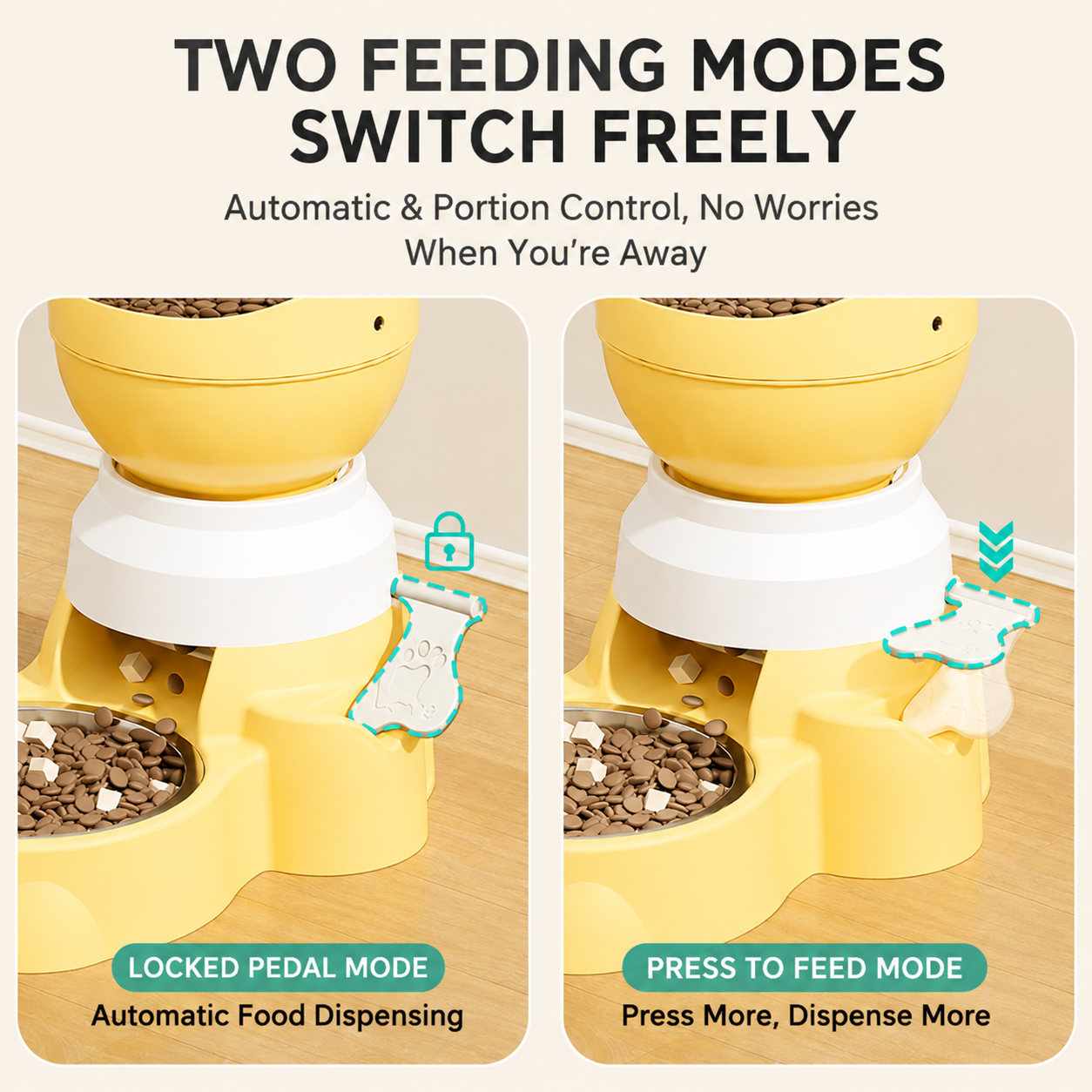 Automatic Cat Food Feeder with Food Dispensing Function