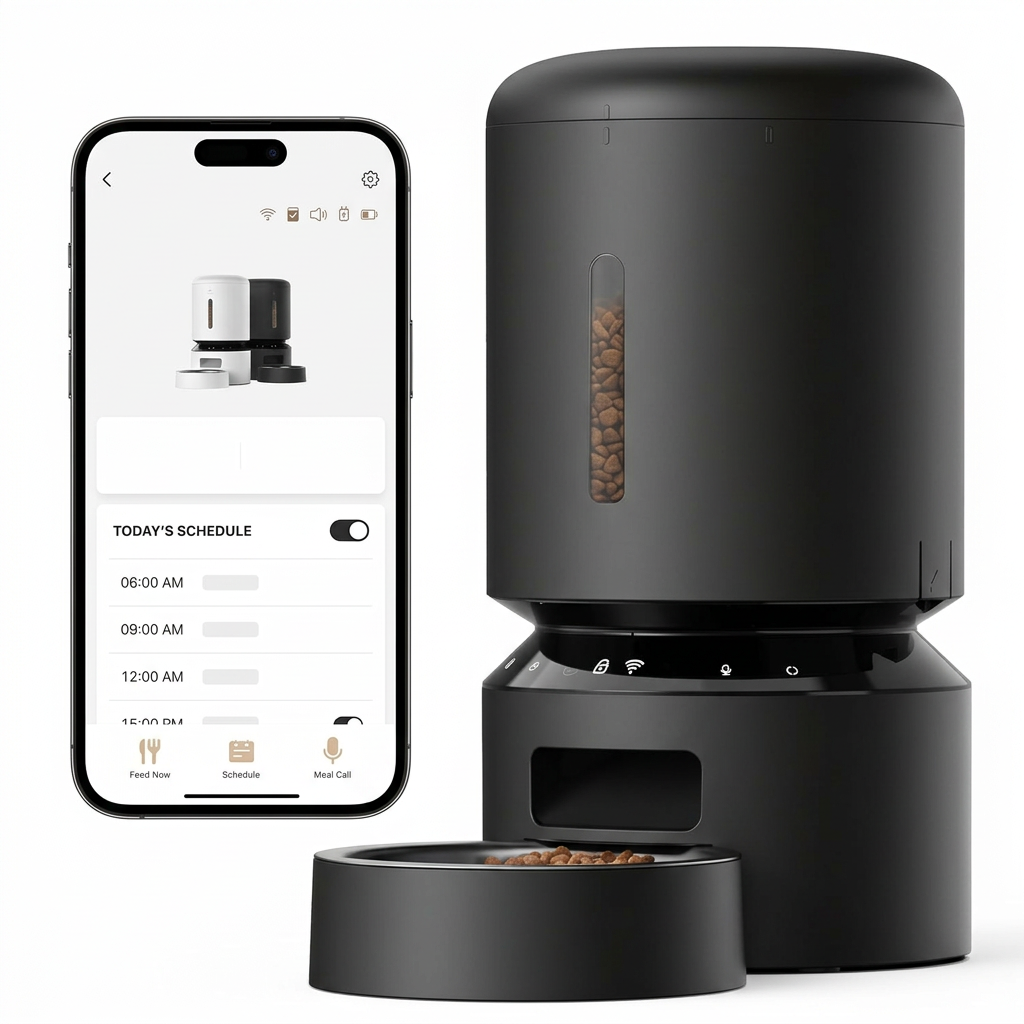Automatic Cat Feeder 5L Smart WiFi Pet Food Dispenser