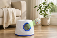 Automatic dog ball launcher for interactive fetch and play