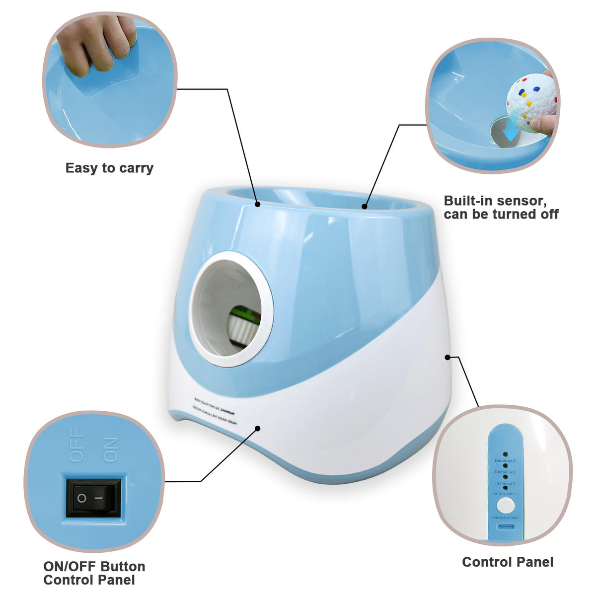 Automatic dog fetch toy with ball launching function