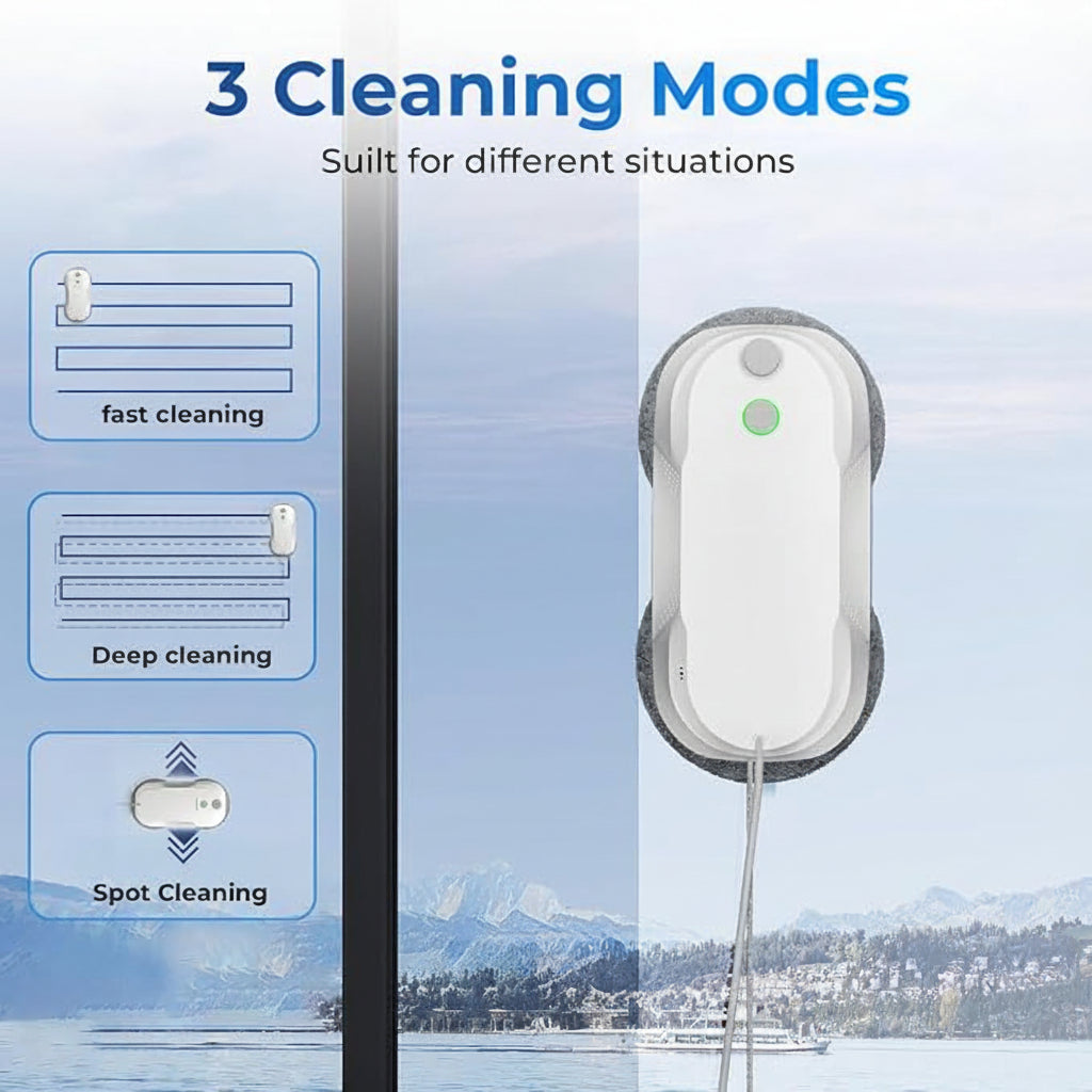 Automatic window cleaner with water spray system