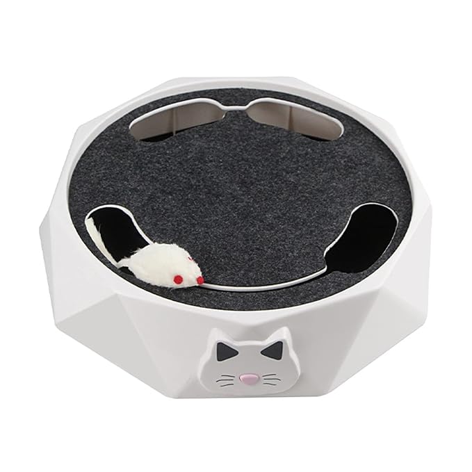 Automatic Interactive Cat Toy with Rotating Turntable