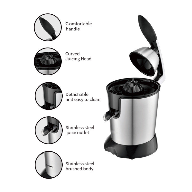 Automatic orange juice maker for home kitchen preparation