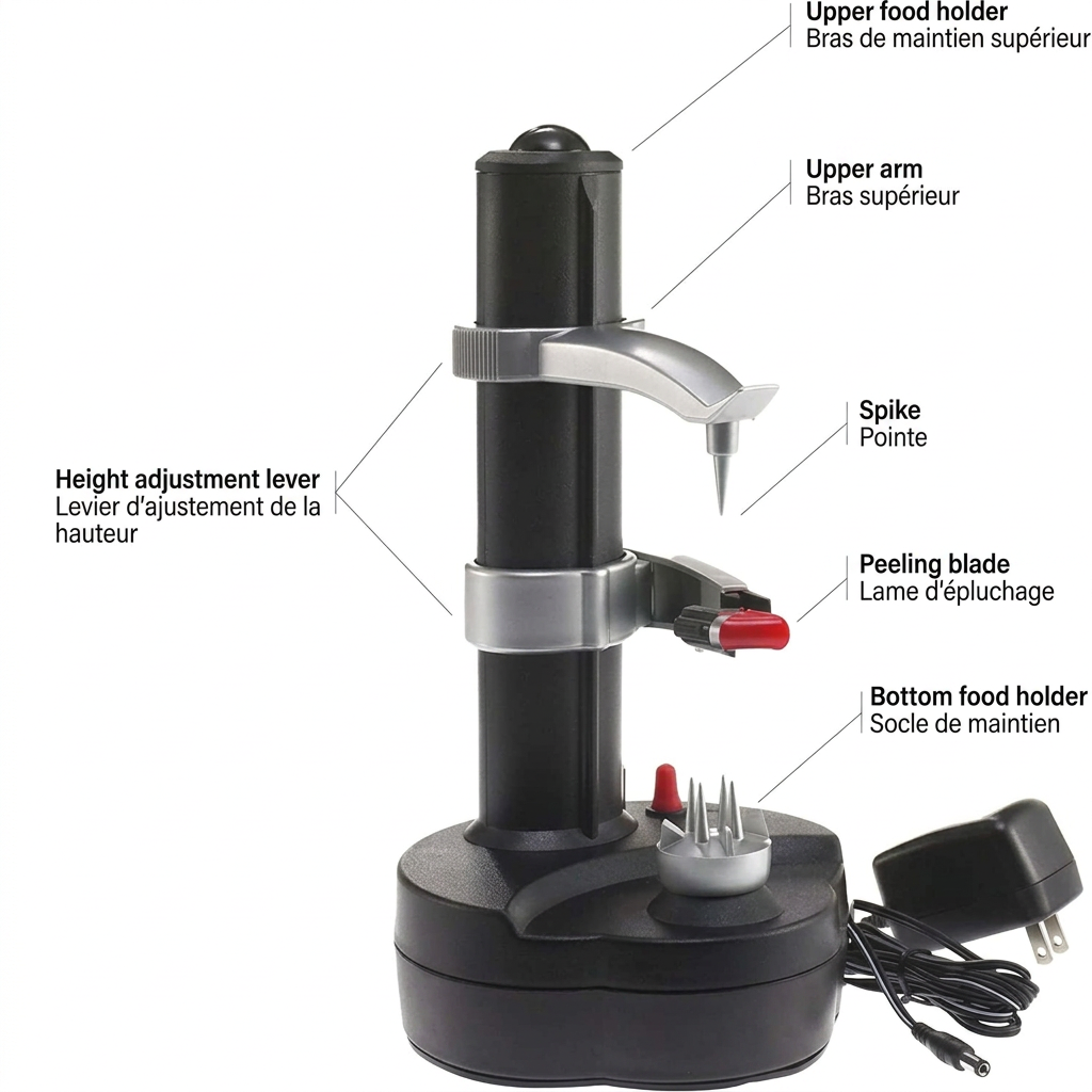 Automatic potato peeler for convenient kitchen preparation