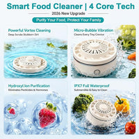 Automatic produce washing device used in a water container