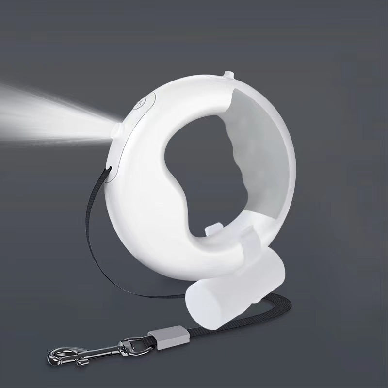 Automatic retractable pet leash with portable handheld design