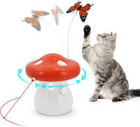 Automatic Rotating Butterfly Cat Toy for Indoor Play