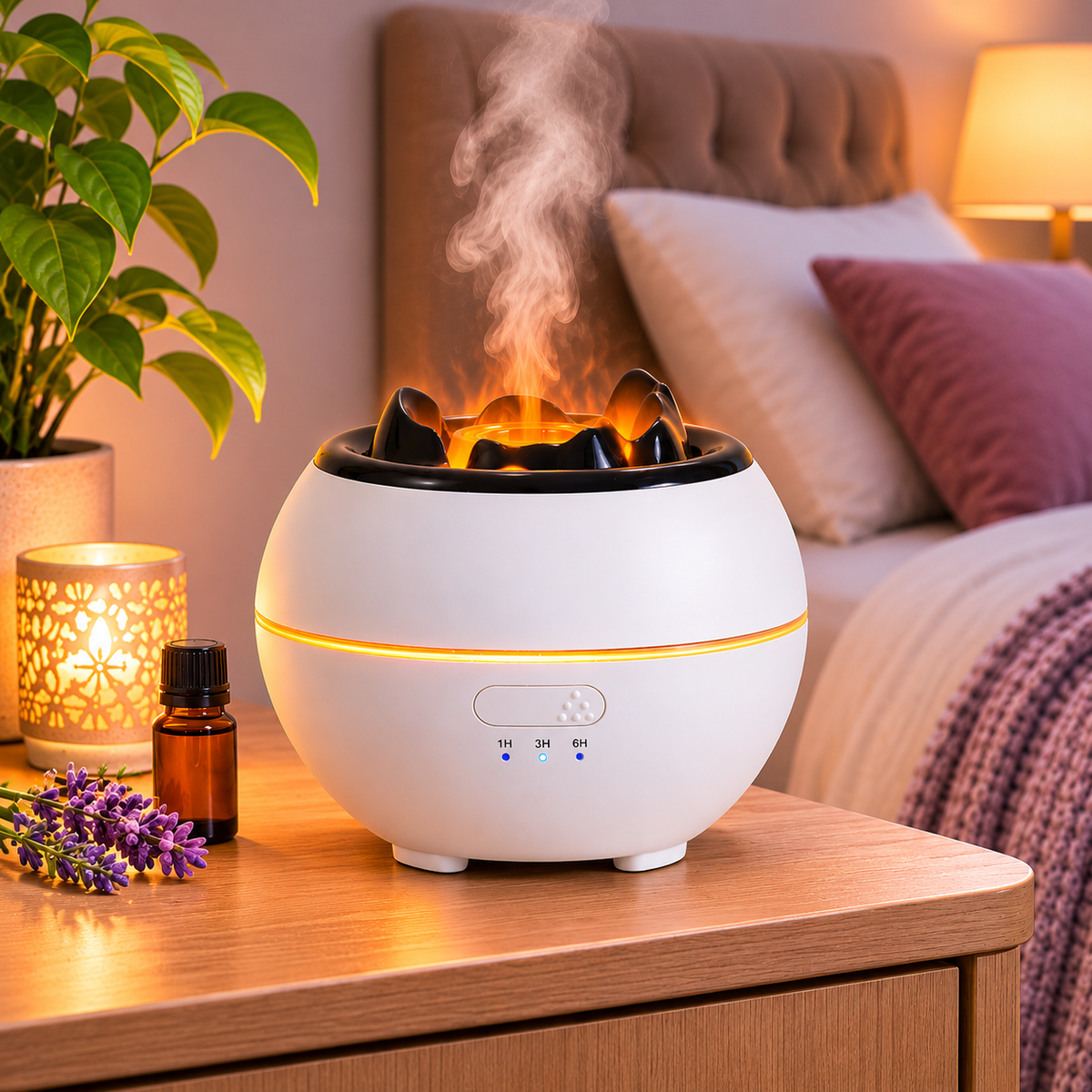 ultrasonic aroma diffuser desktop humidifier