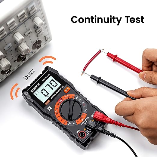 Digital multimeter used for automotive battery testing
