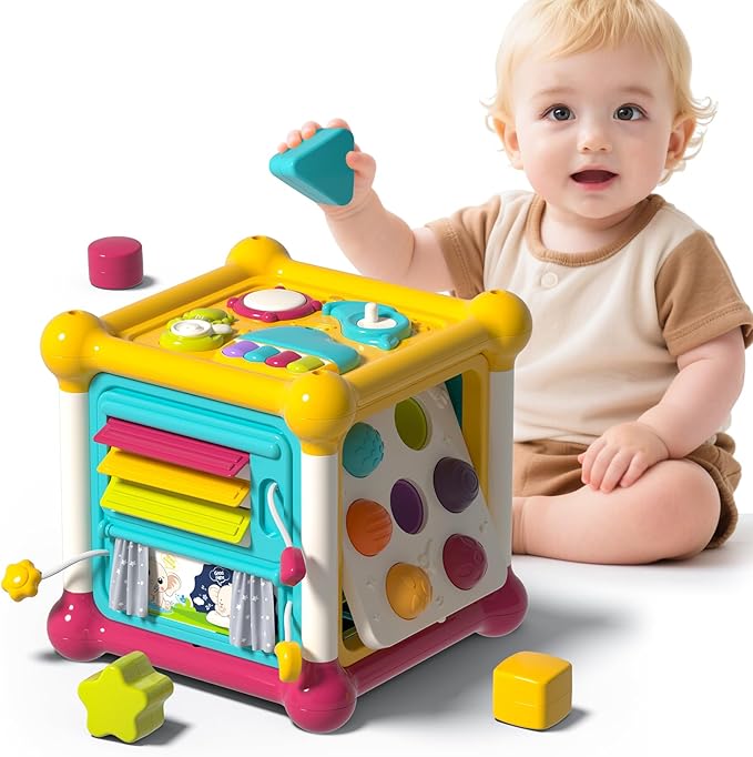Baby Activity Cube 12-in-1 Educational Toy for 1-2 Year Old