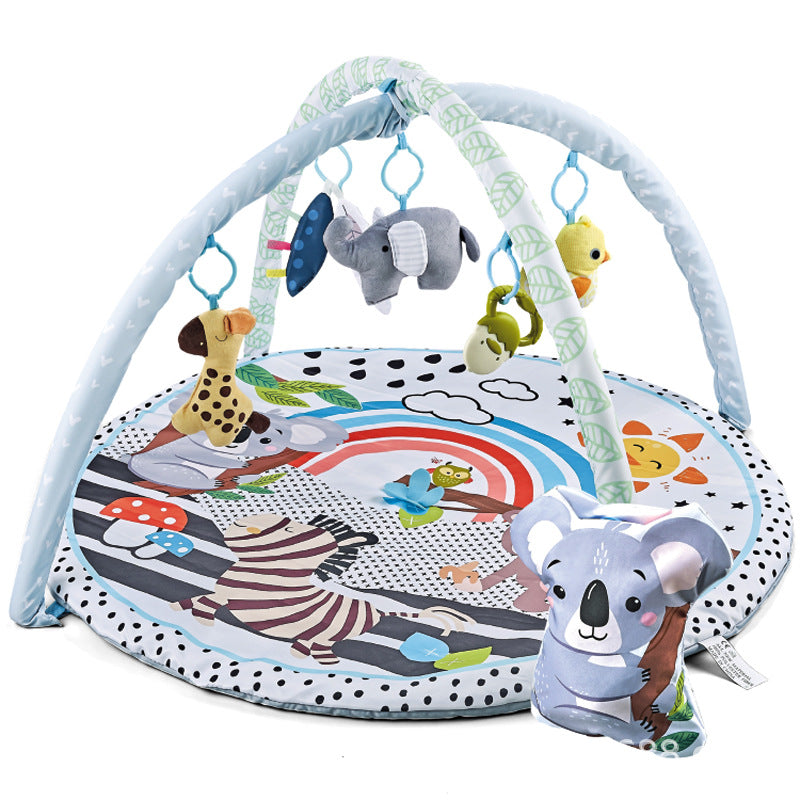 Baby activity gym play mat with hanging animal toys