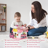 Baby activity toy 8 in 1 learning house musical educational toy for toddlers