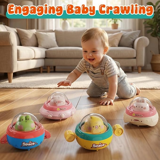 Baby animal car toy friction set for 1 year old kids