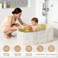 Smooth surface of bathtub for easy cleaning