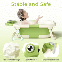 Baby bathtub featuring a comfortable soft cushion support