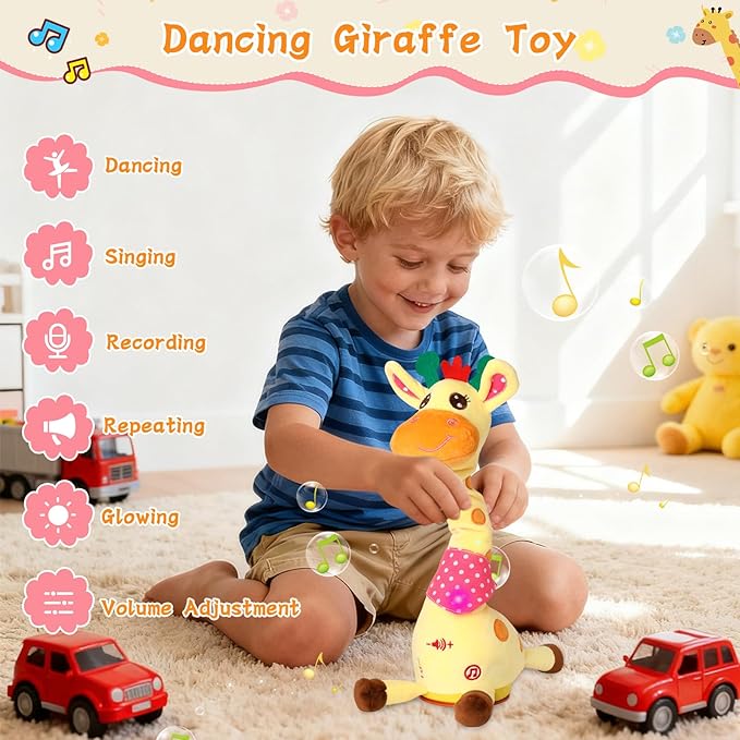 Soft yellow beehive sensory toy with five plush bee characters
