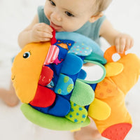 Baby book Flip Fish for tummy time and sensory development