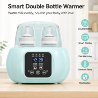 Baby bottle sterilizer and warmer with transparent top cover