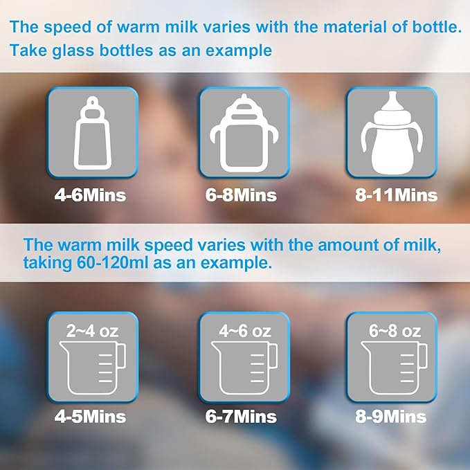 Baby Bottle Warmer With Timer For Daily Feeding Use