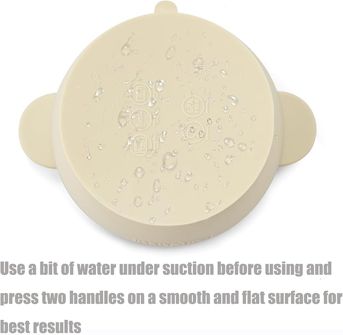 Instructions for Using Silicone Baby Bowl with Suction Base, Ensuring Mess-Free Meals