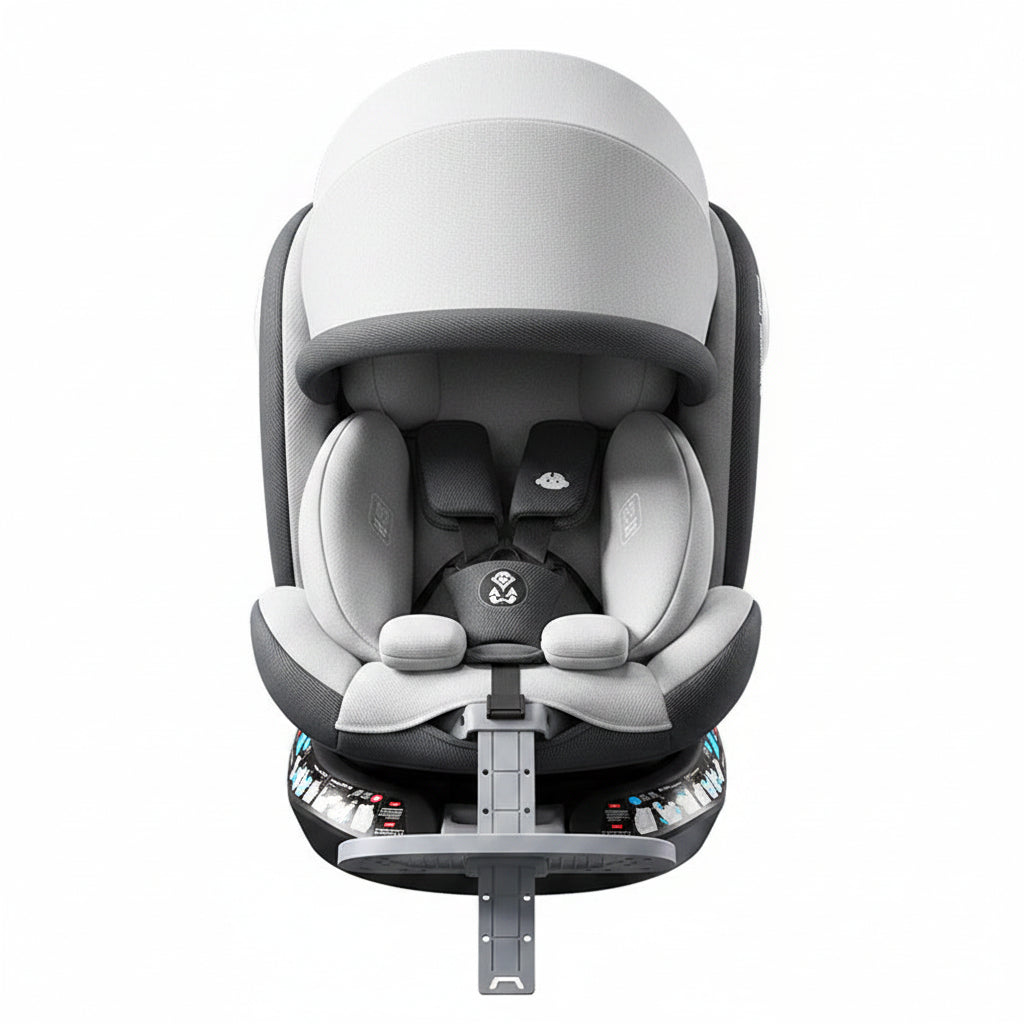 Reclining rotating baby car seat