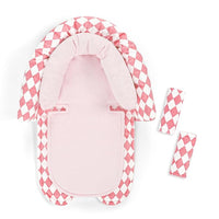 Baby Car Seat Head Support for Newborn - Front View with Adjustable Strap Pads