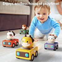 Baby car toy travel set for toddlers